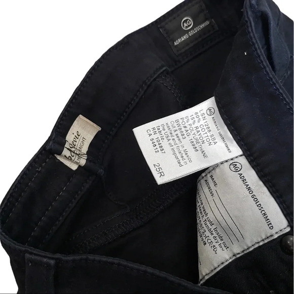 AG Adriano Goldschmied Black The Stevie Pants 26 - Picture 3 of 5